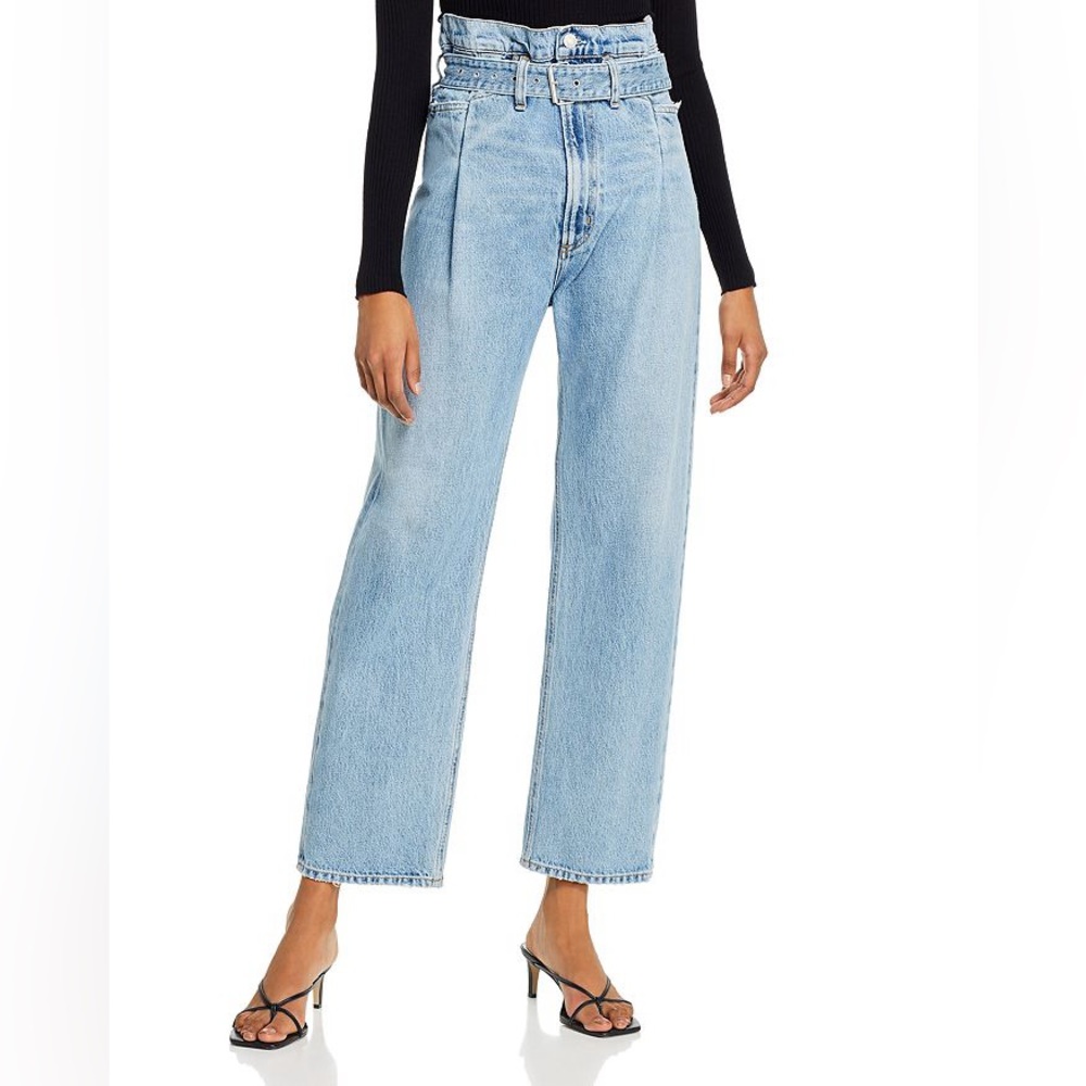 Agolde 90’s rework paper bag jeans with belt size 30